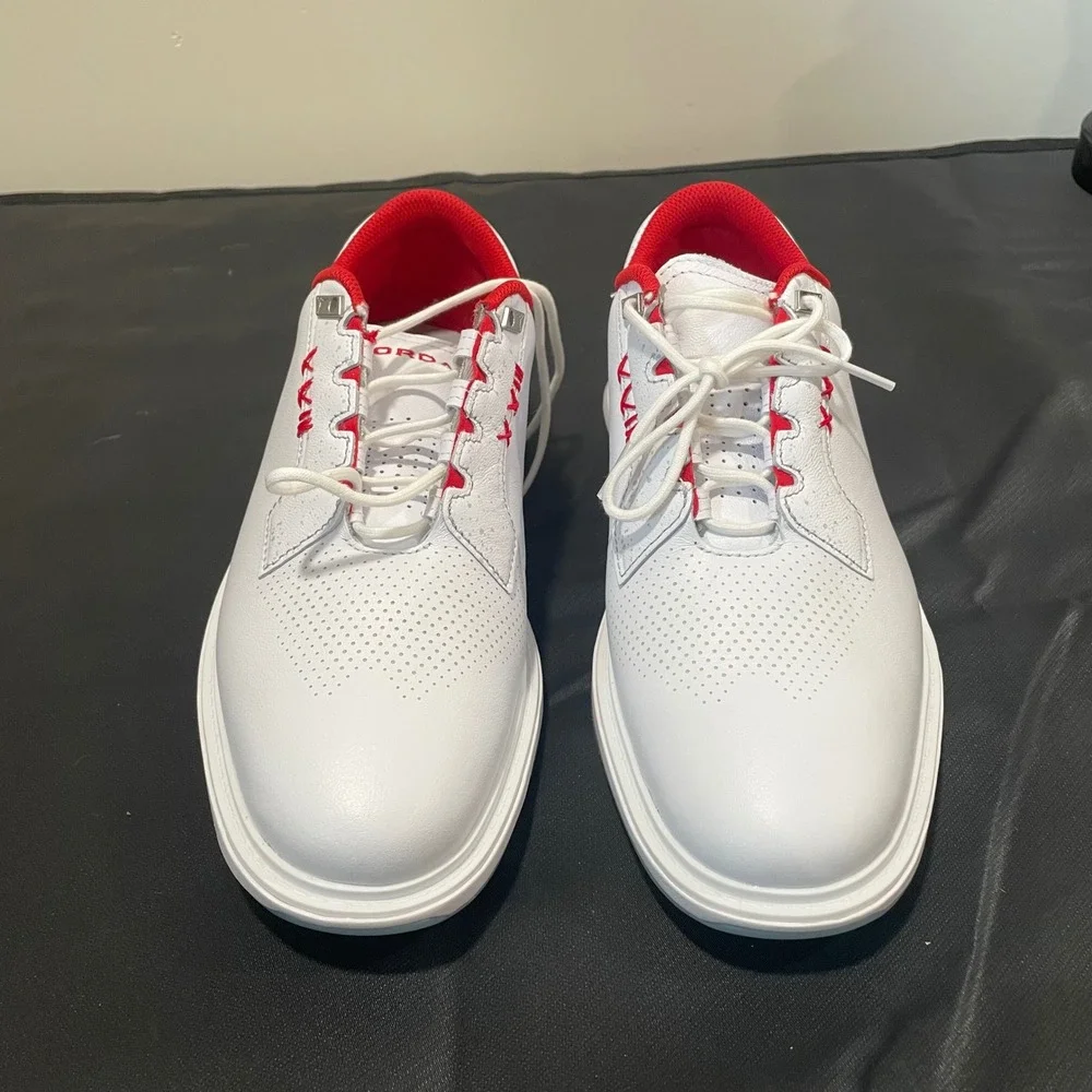Nike Jordan ADG 4 Mens Golf Shoes White Gym Red FQ6642-101 Size 8